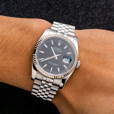 rolex 36mm black dial|Rolex date just black dial.